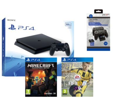PLAYSTATION 4 Slim (500 GB) with FIFA 17 PLAYSTATION 4 Slim (500 GB) with FIFA 17